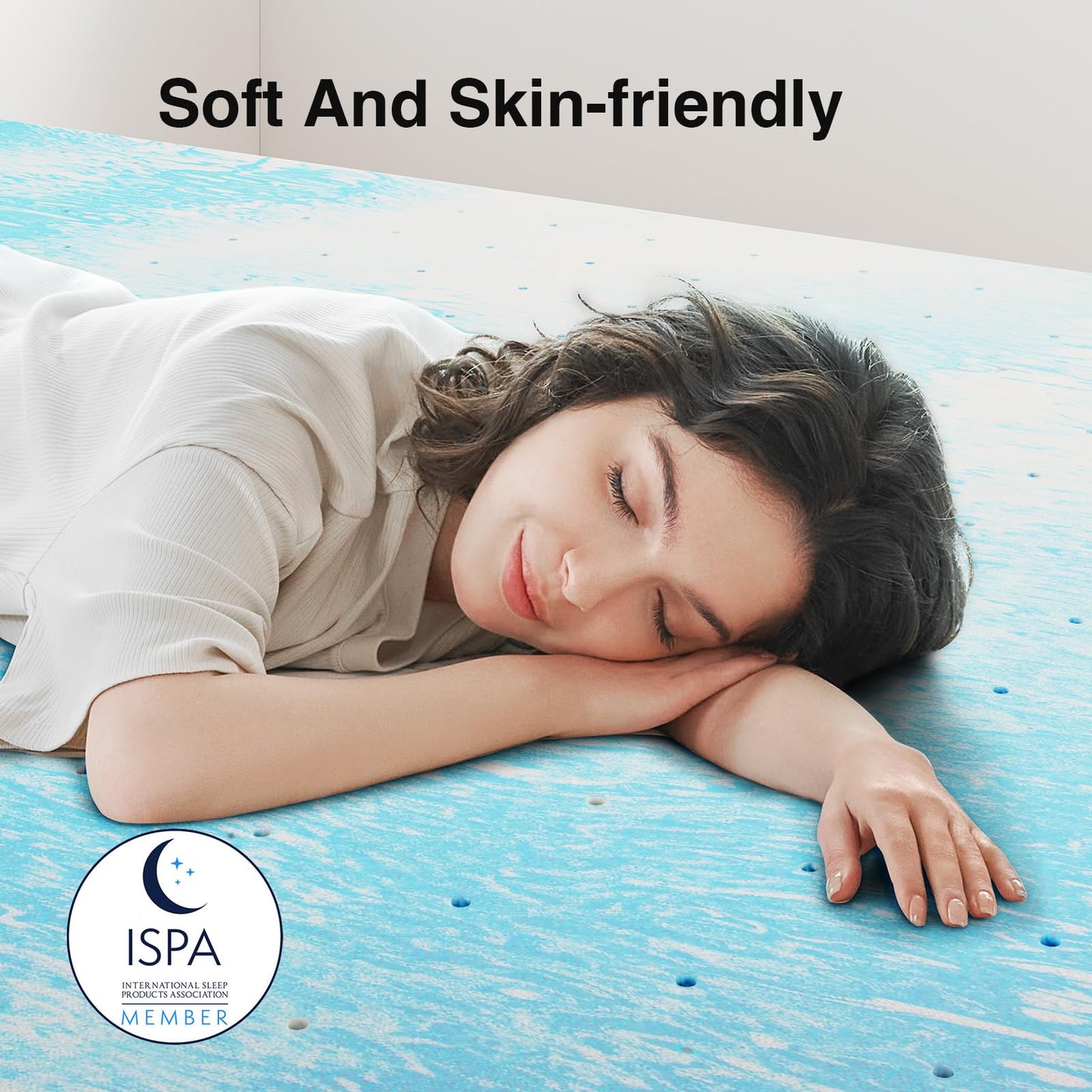 Novilla Mattress Topper King Size - 2 Inch Cooling Memory Foam Mattress Topper, Slow-Rebound Pressure Relief, Soft Comfort