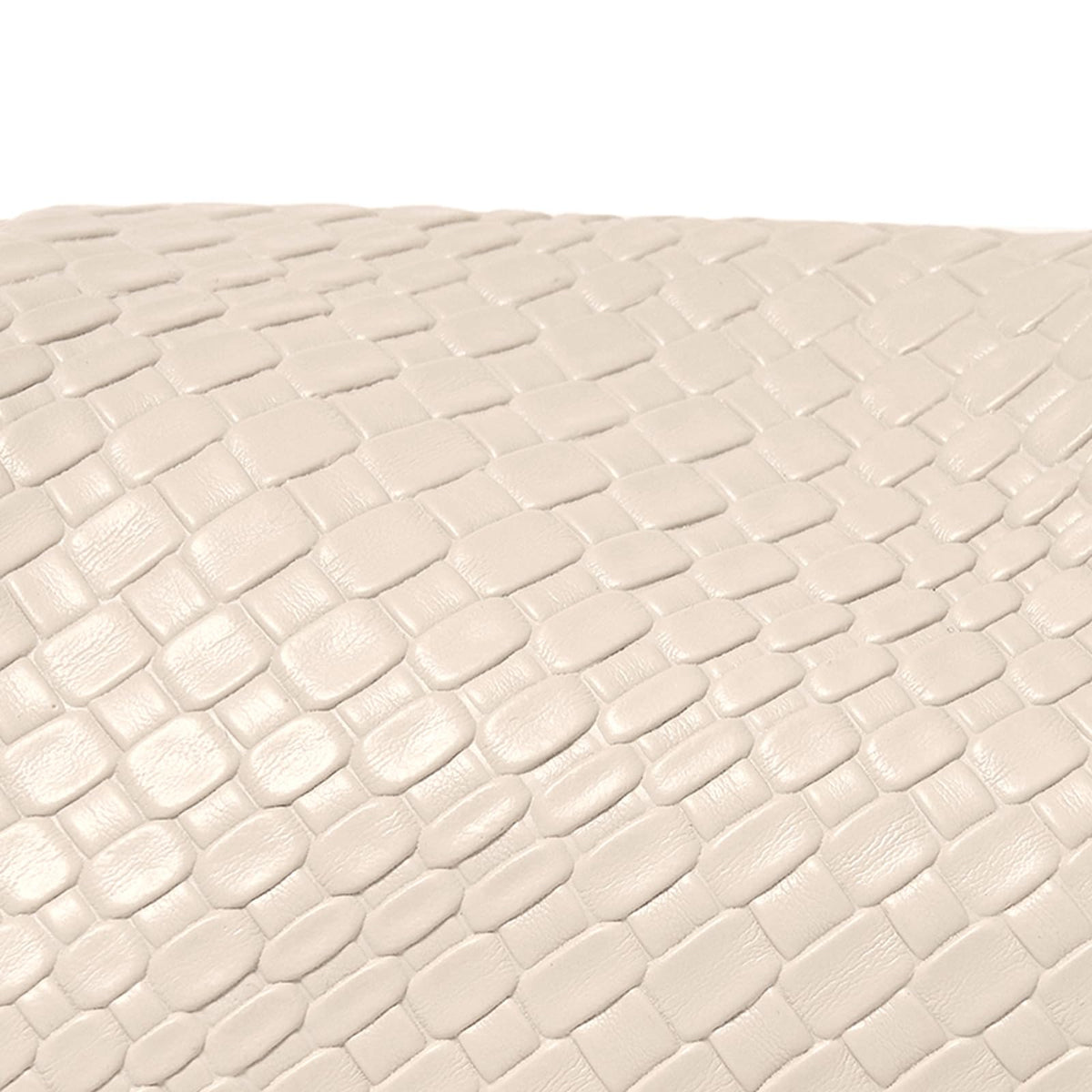PHILOMENA Women's Woven Evening Bag Vegan Leather Clutch Purse Dumpling Ruched Bag Party Wedding Elegant Handbags (Beige)