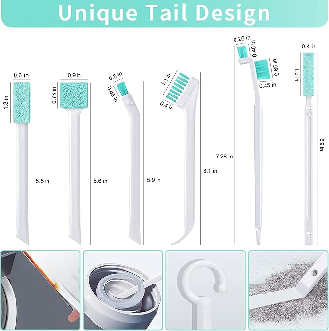 Small Cleaning Brushes for Small Spaces, Tiny Household Cleaning Supplies Tools