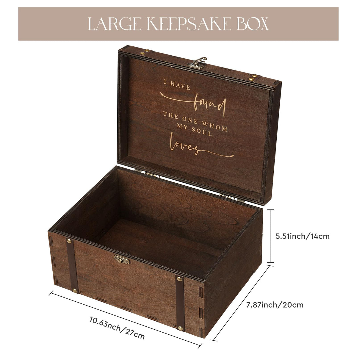 AW BRIDAL Large Mr and Mrs Wedding Keepsake Box with Lids, Engraved Wooden Storage and Decorative Box, Bridal Shower Gifts for Bride Bachelorette, Engagement Gift for Couples Newly Engaged