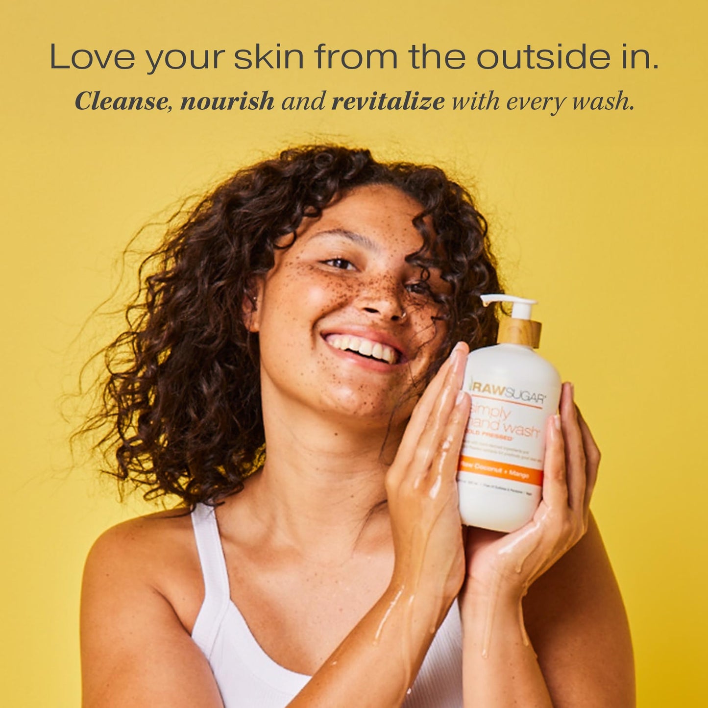 RAW SUGAR Hand Wash Variety Bundle - Lemon Sugar, Watermelon + Fresh Mint, Pineapple + Maqui Berry + Coconut & Raw Coconut + Mango, Formulated without Sulfates & Parabens (16.9 fl. oz, Pack of 4)