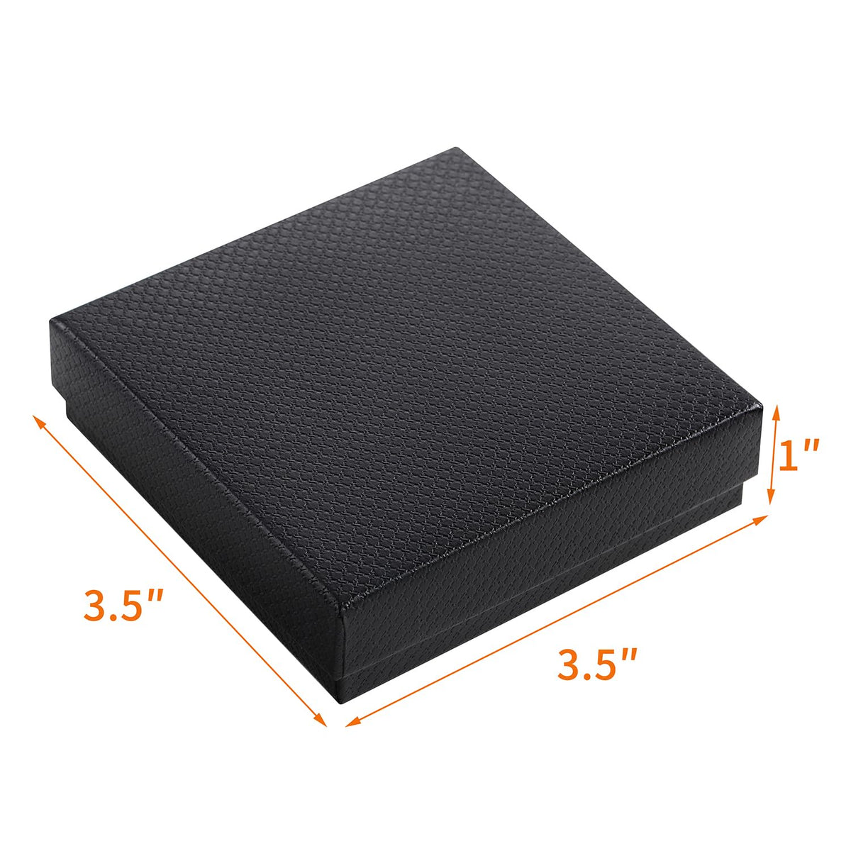 GEFTOL Jewelry Gift Boxes 40 Pack 3.5x3.5x1 Inch Cardboard Jewelry Boxes,Small Gift Boxes for Jewelry Earrings Necklaces Handmade Bangles Bracelets(Black)