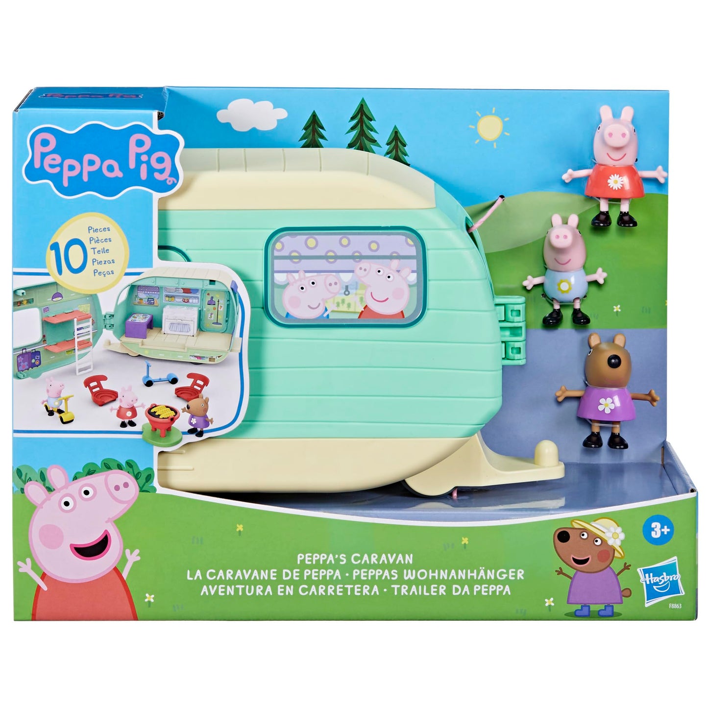 Peppa Pig Peppa's Caravan Playset, Pink