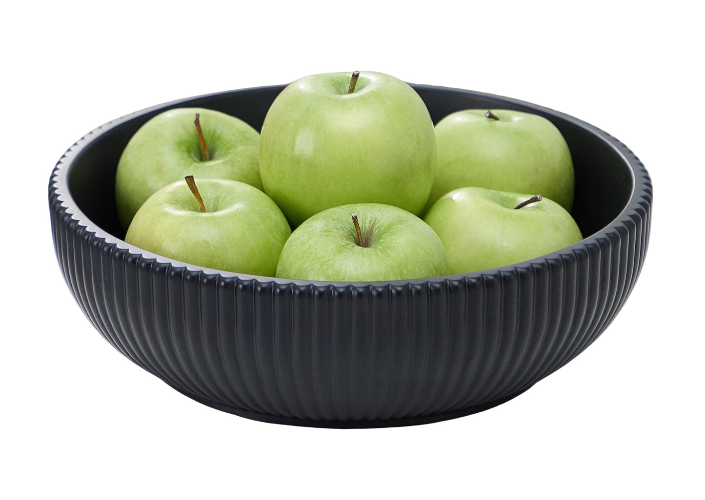 Aotea Crafts - Concrete Black Fruit Bowl for Kitchen Counter - Decorative Modern Industrial, Minimalist Fruit & Centerpiece Bowl - Sealed & Durable - Handcrafted -10 inch