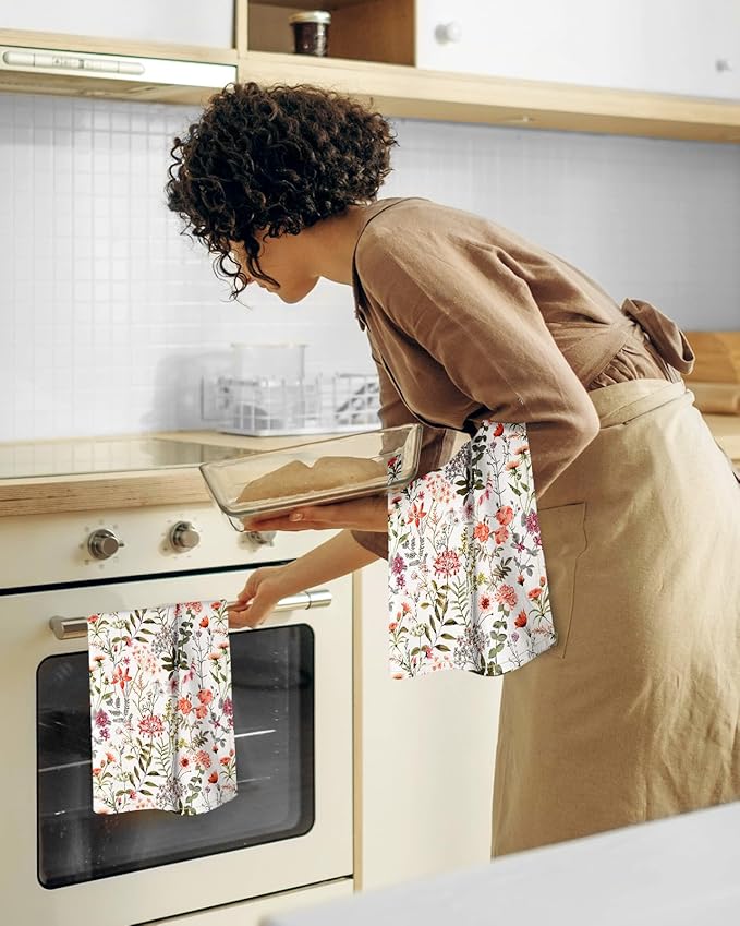 Flour Sack Kitchen Towels Set of 2-18x26 Cotton Dish Towels