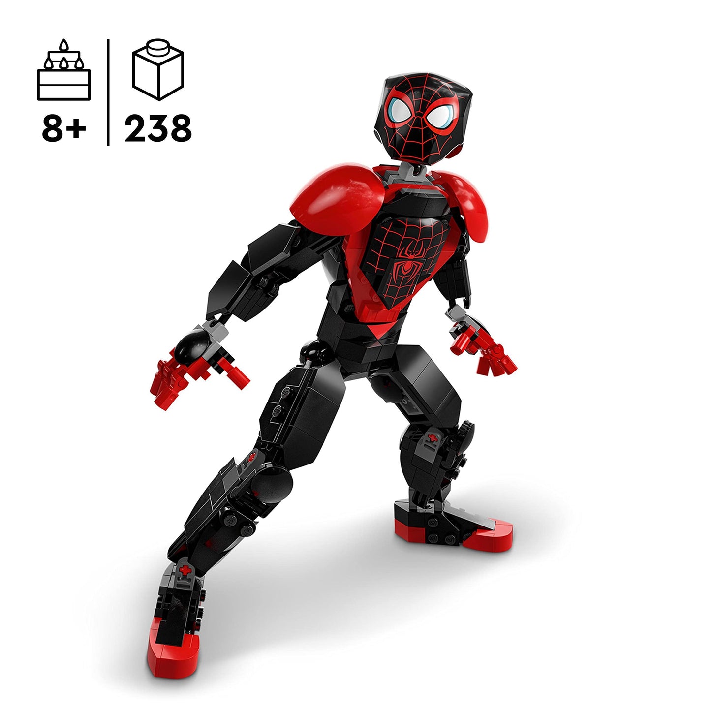 LEGO 76225 Marvel Miles Morales Figure Set, Fully Articulated Spider-Man Action Toy, Super Hero Movie Collectible, Birthday Gift Idea for Kids