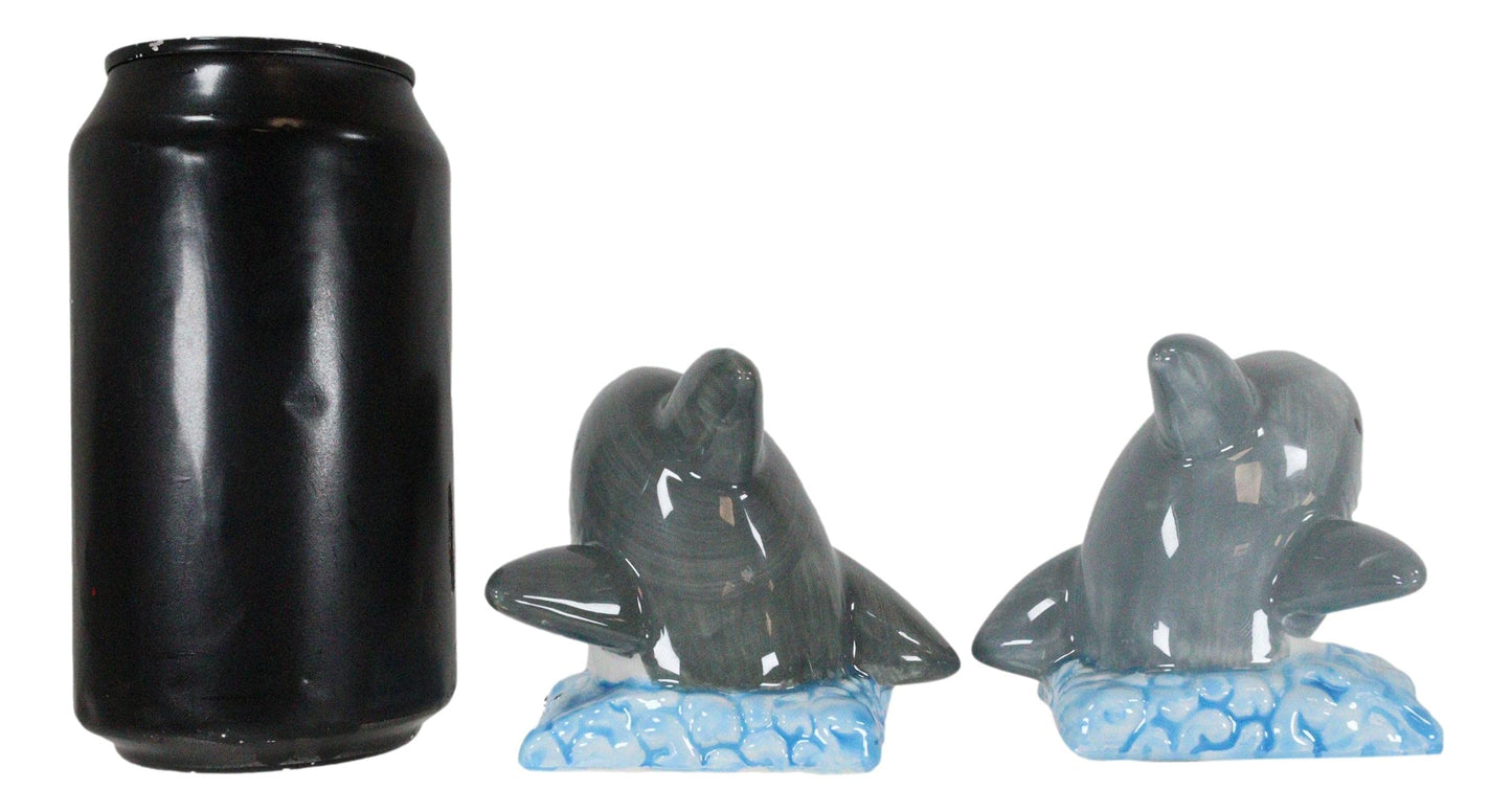 Ebros Nautical Marine Sea Predators Great White Sharks Magnetic Salt And Pepper Shakers Set Figurines Party Kitchen Tabletop Shark Jaws Collectible Decorative Accents