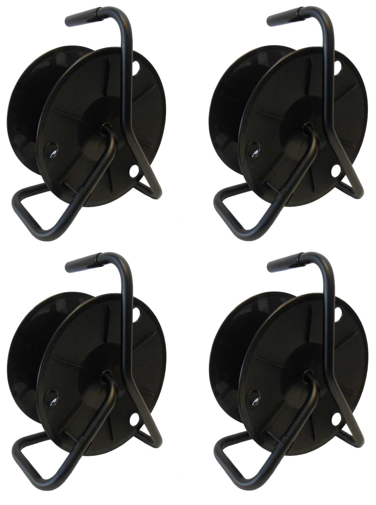Audio2000'S ADC2716B4 4-Pack Portable Cable Reels/Cord Reels, Capacity of Each Reel: 330 feet of 6mm Cable/Cord