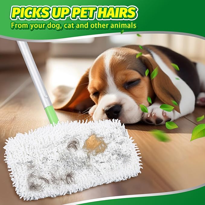 4 Pack Reusable Microfiber Mop Pads Compatible