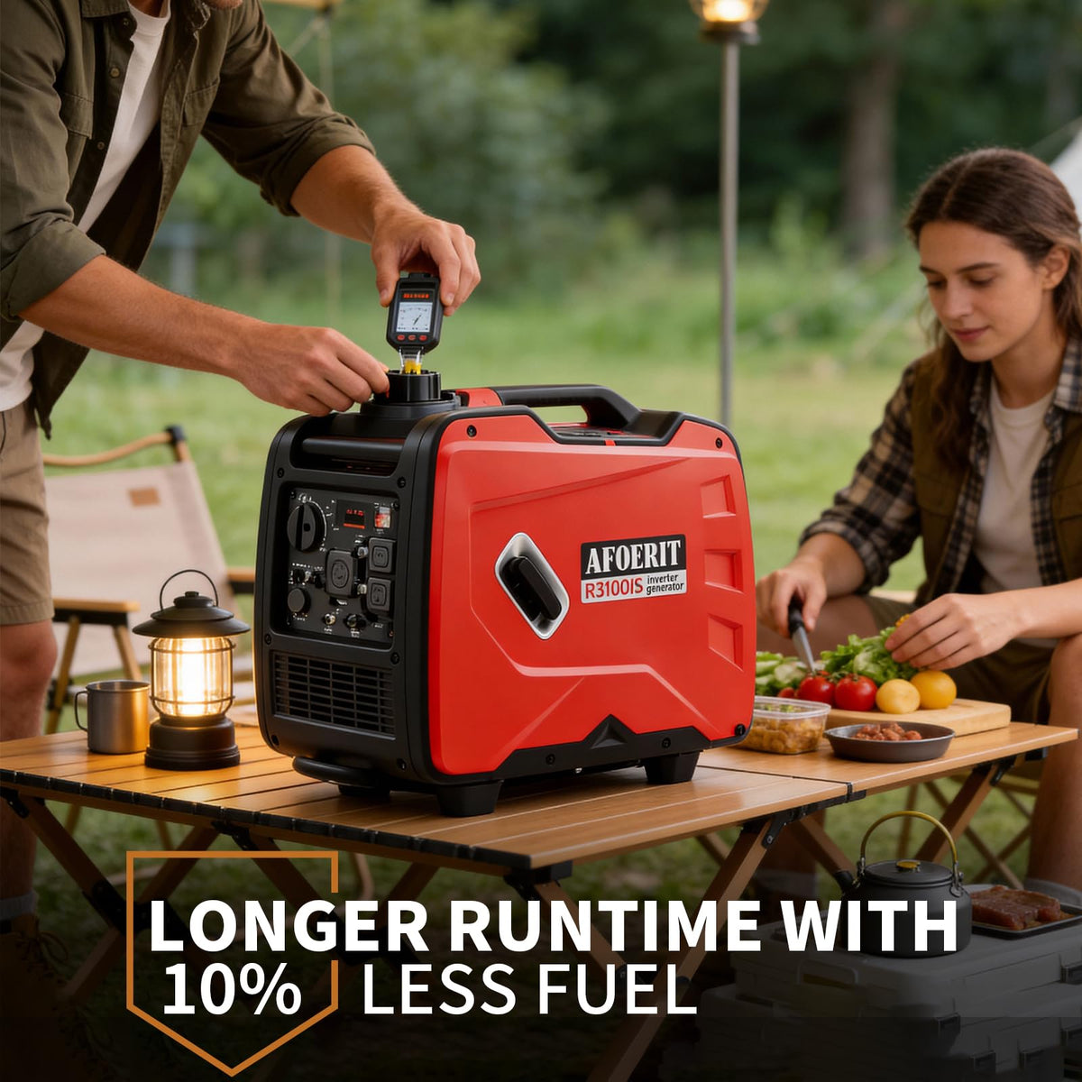 3500 Watt Inverter Generator Portable, Quiet and Lightweight Gas Generaror for Camping, Power Equipment Fuel RV Ready