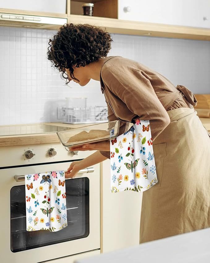Flour Sack Kitchen Towels Set of 2-18x26 Cotton Dish Towels