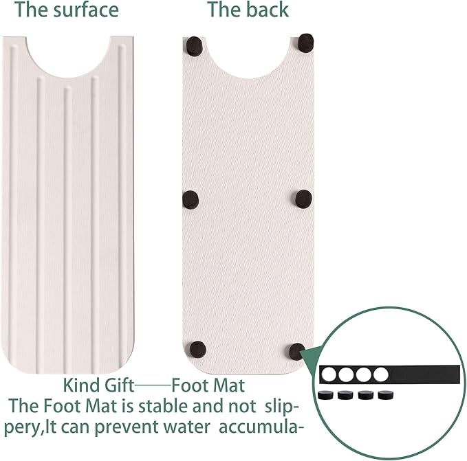 20inch x 4inch Kitchen Sink Faucet Mat, Water Absorbing Stone Faucet Splash