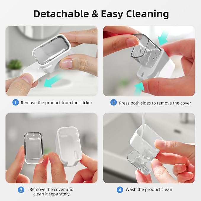 Travel Toothbrush Head Cover 2PCS, Electric Toothbrush Covers Caps, Ventilated