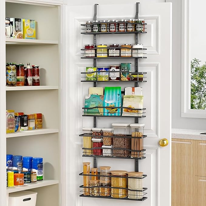Moforoco 6-Tier Over The Door Pantry Organizer, Pantry Organization and Storage