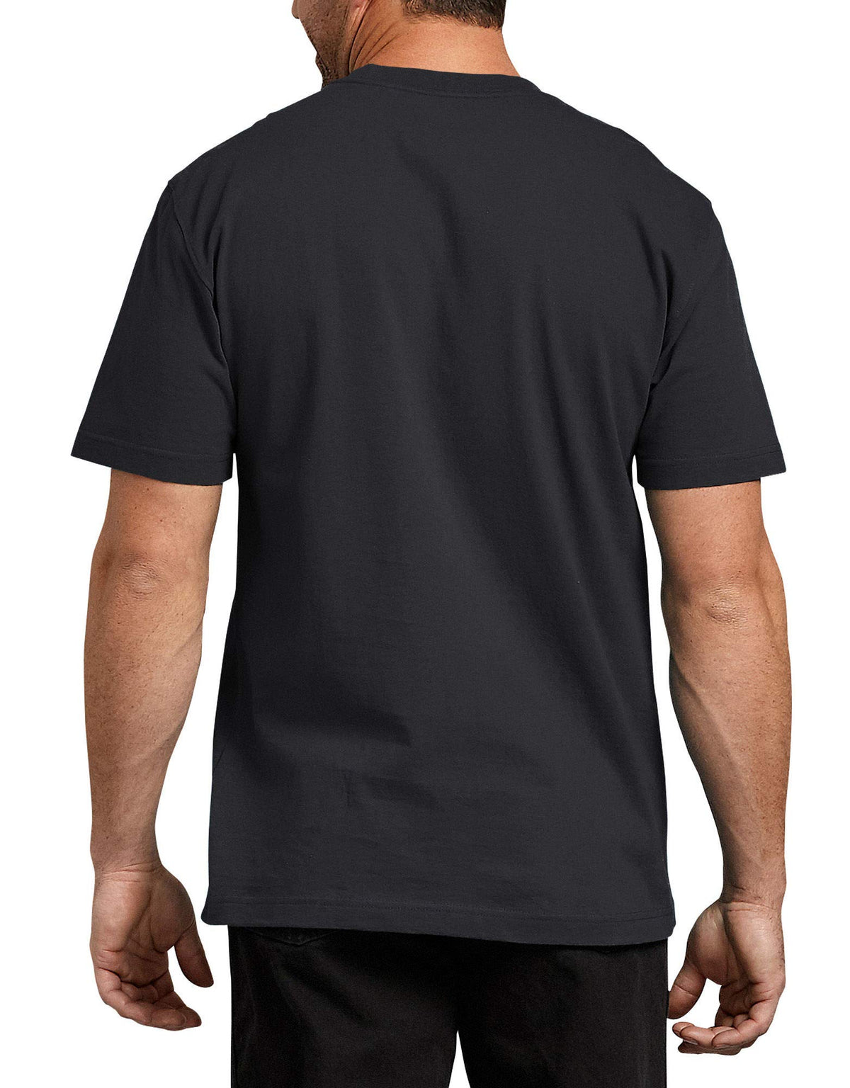 Dickies mens Short Sleeve Heavyweight Crew Neck Work Utility T Shirt, White, Small US