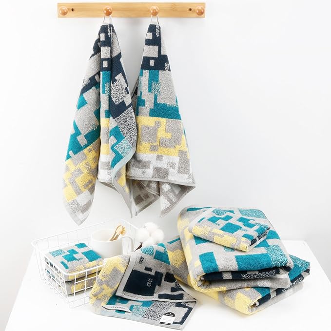 SEMAXE Bathroom Towel, 100% Cotton Bath Towel