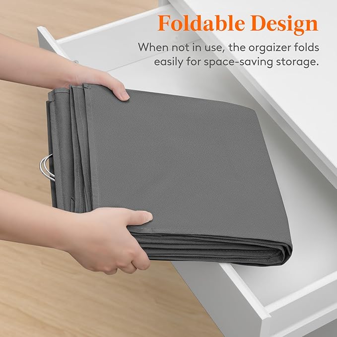 Lifewit Dual-Row Shelf Hanging Closet Organizer and Storage, Clothes Shelves