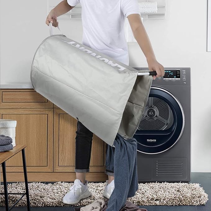 ZEROJETLAG 115L X-Large Laundry Basket Collapsible Hamper