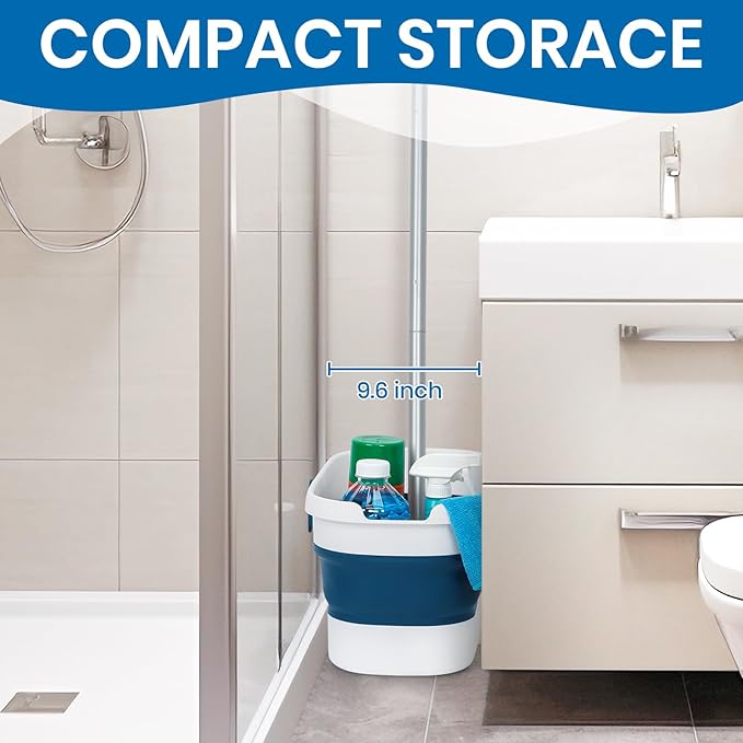 Collapsible Mop and Bucket Set