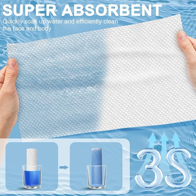 Compressed Towels Tablets 25 Bulk Set Disposable Compressed Washcloths