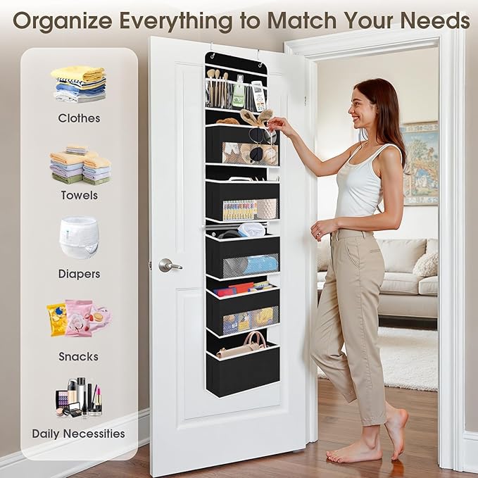 6-Tier Over The Door Organizer Hanging Storage Organizers