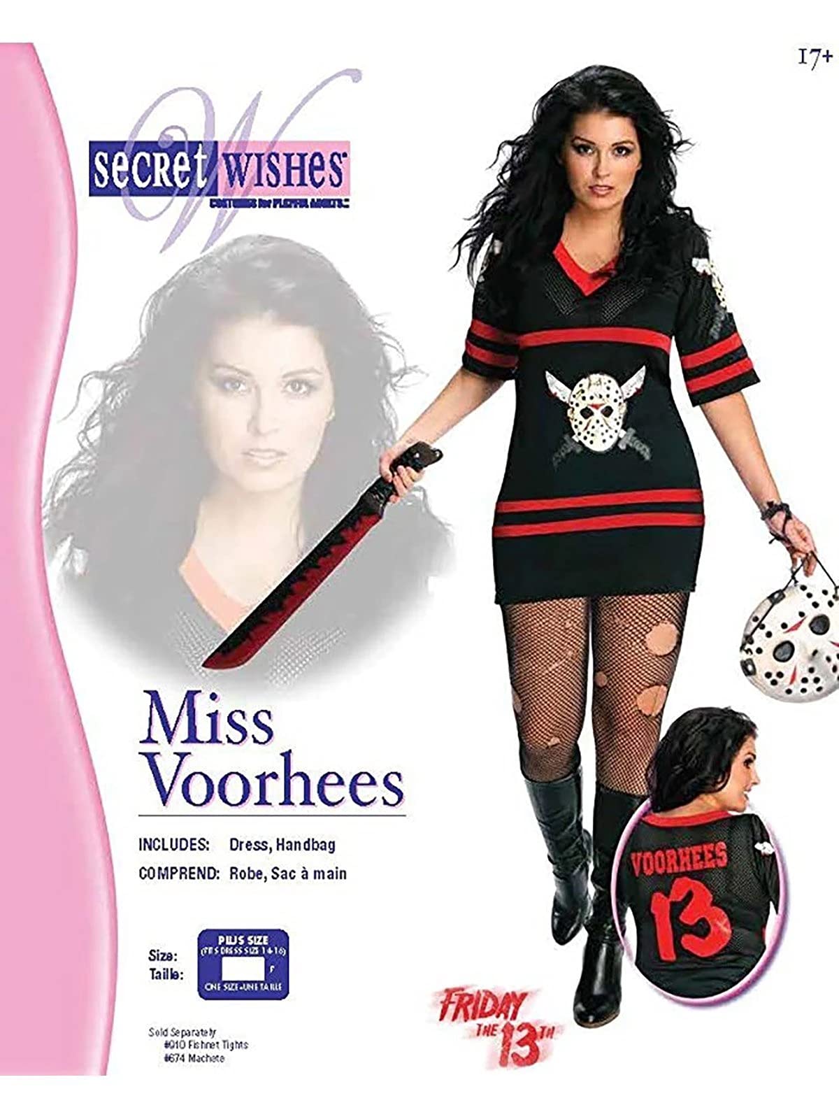 Friday the 13th: Jason Voorhees Costume for Adults by Rubies, Women's Plus