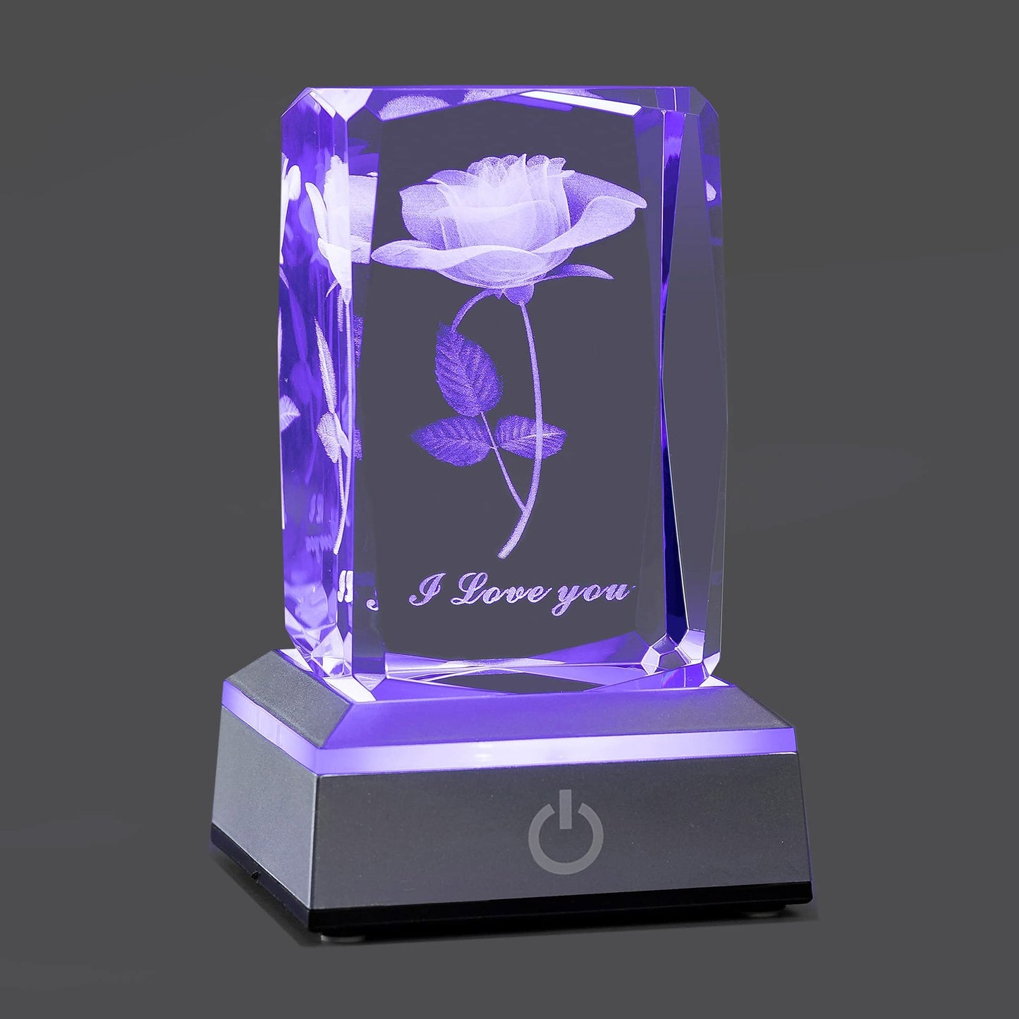hochance 3D Rose Crystal Nightlight,Perfect Mothers Day Gifts for Wife Her Mom from Daughter Husband Son,Mother's Day Ideas Unique Anniversary Birthday Decolamp Presents