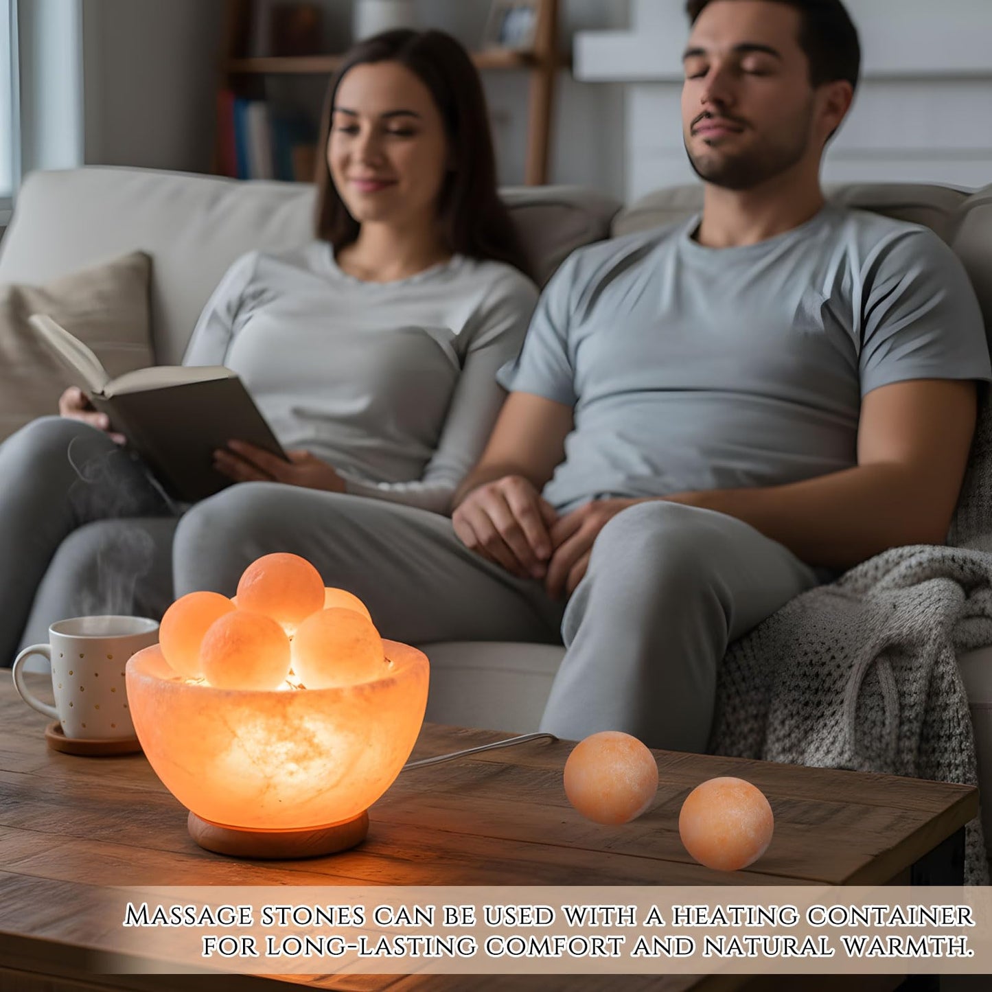 Swiffen 10 Pack Himalayan Salt Massage Stones, Fathers Day Dad Gifts, Flat Oval Pink Crystal Spa Stones for Relaxation, Self Care, Cold Stone for Massage, Deodorant and Salt and Sugar Scrubs