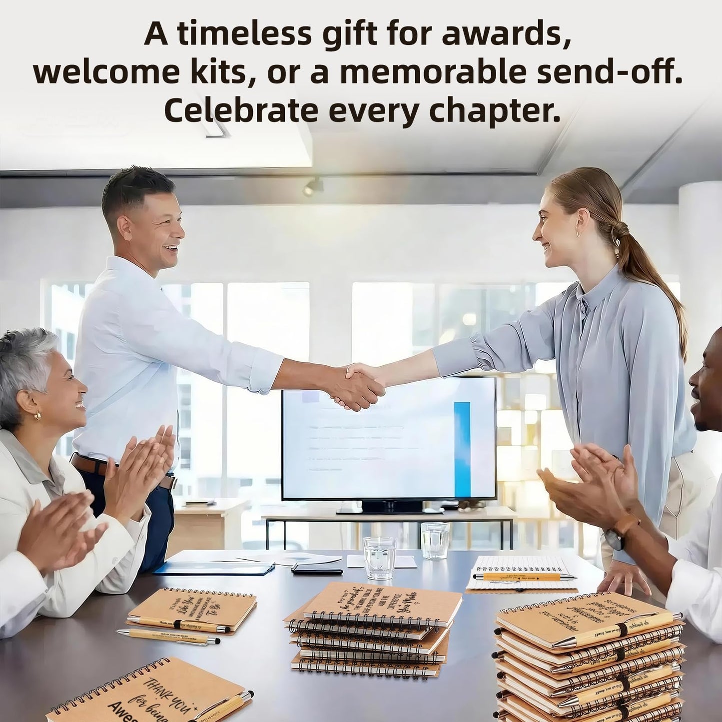30Pcs/15-Set Employee Appreciation Gifts Bulk, 15 Inspirational Notebooks & 15 Motivational Pens, Appreciation Gift for Coworkers,Teachers, Nurse, Volunteer, Housekeeping, DSP, Team, Gifts for Office