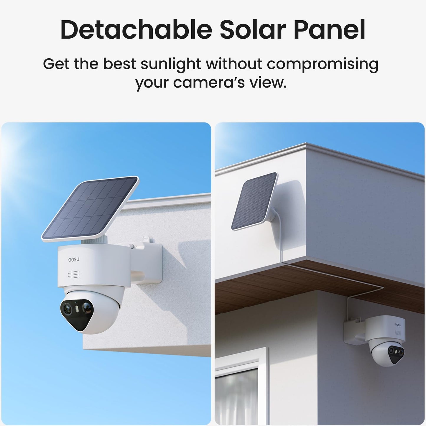 aosu T2 Ultra 4K Security Cameras Wireless Outdoor, 4 Cam Kit, Smart Home Security System with TrueColor Night Vision, AI Recognition & 360° Motion Tracking, Solar Power, Expandable 1TB Local Storage