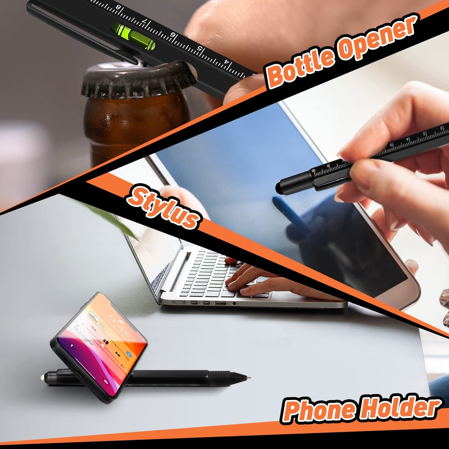 KEZKALS Fathers Day Mens Gifts for Husband Dad, 9 in 1 Multitool Pen Set Gifts for Men, Fathers Day Gift from Daughter Wife, Dad Gifts for Fathers Day, Anniversary Birthday Gifts for Men, Cool Gadgets
