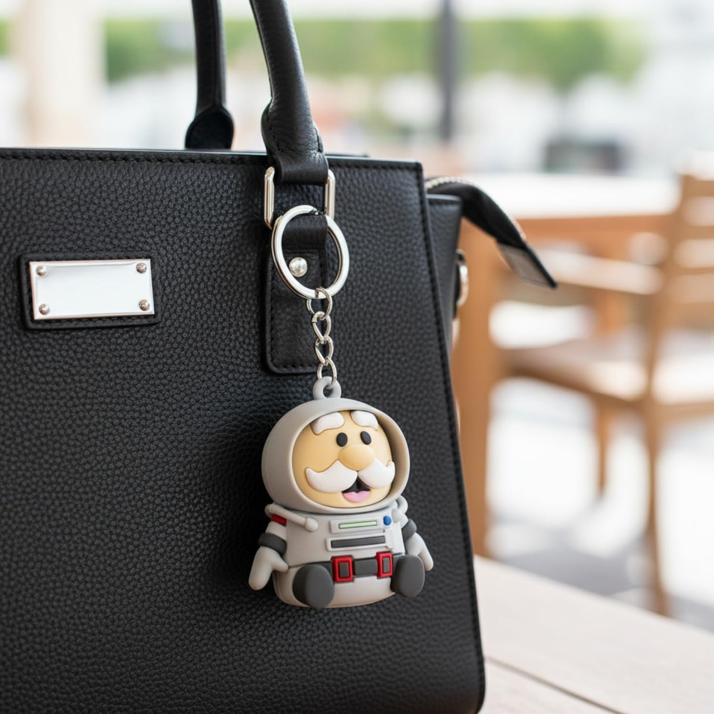 Official Dr. Simi Astronaut Pillbox Keychain – Mini Vitamin & Supplement Organizer | Travel-Friendly Medicine Container with Twist-Top Seal | Fun Soft-Touch Collectible for Wellness, Fans & Travelers
