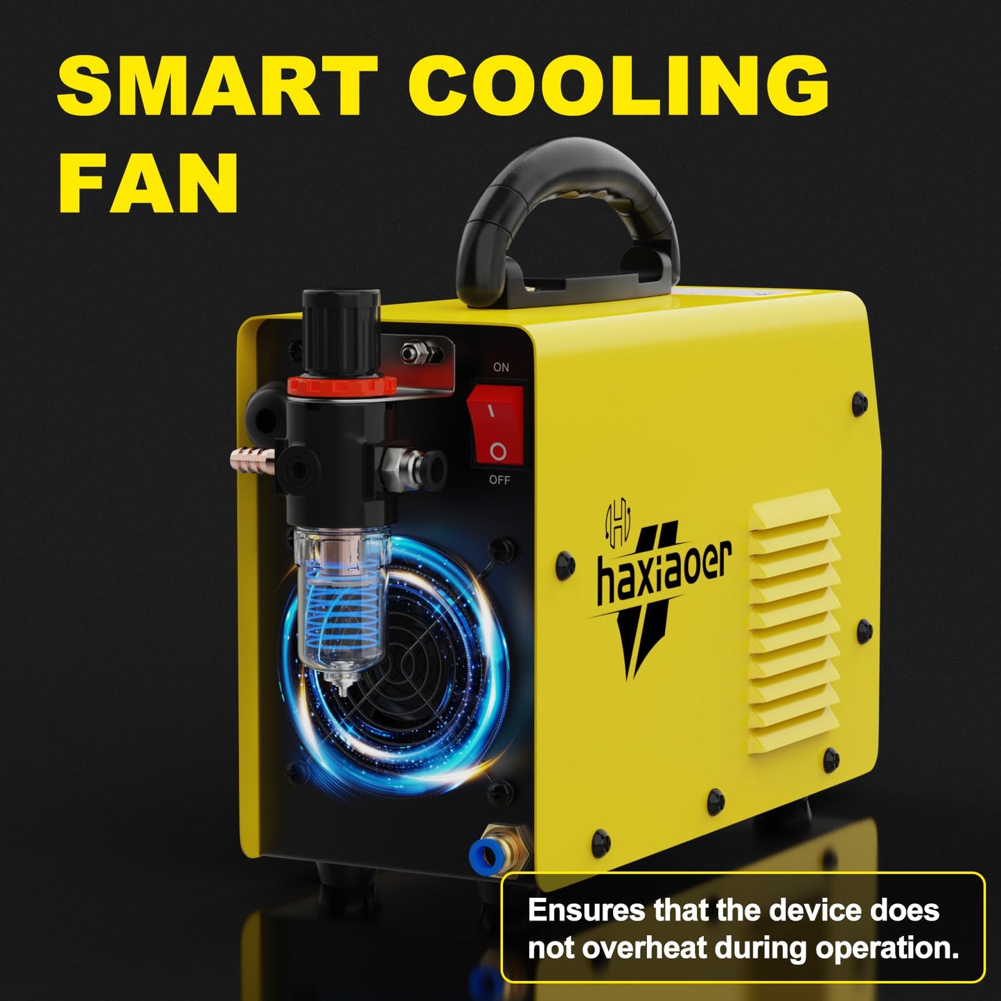 60A Plasma Cutter,110V/220V Dual Voltage High Frequency Contact Arc Cutting Machine,45-60PSI,LED Display,Portable Industrial Metal Cutter for Steel Aluminum Copper DIY & Fabrication