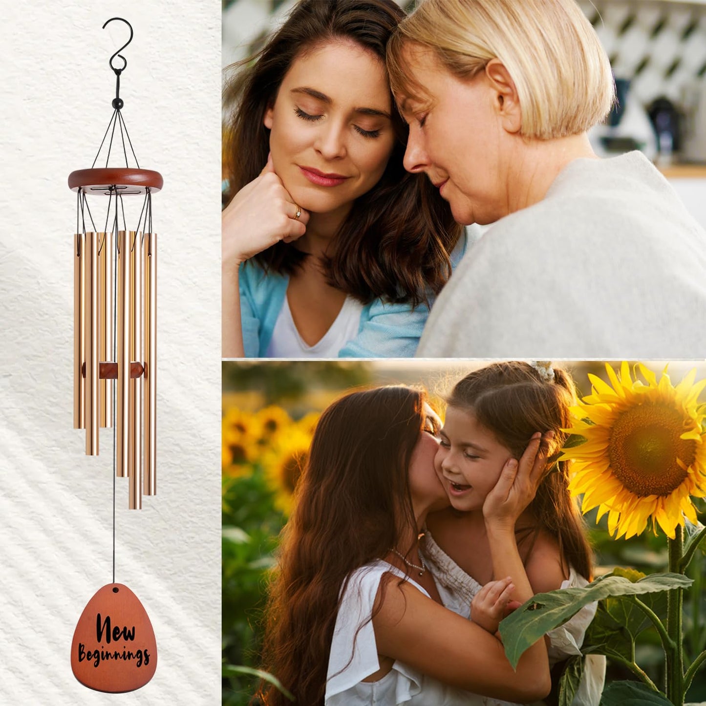 New Beginning Gifts for Women Wind Chime Break Up Farewell Going Away Gift New Job Leaving Job Gifts for Friends and Coworkers