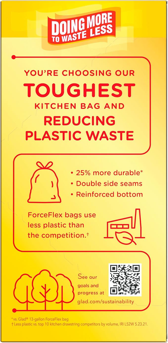 Glad Trash Bags, 13 Gallon