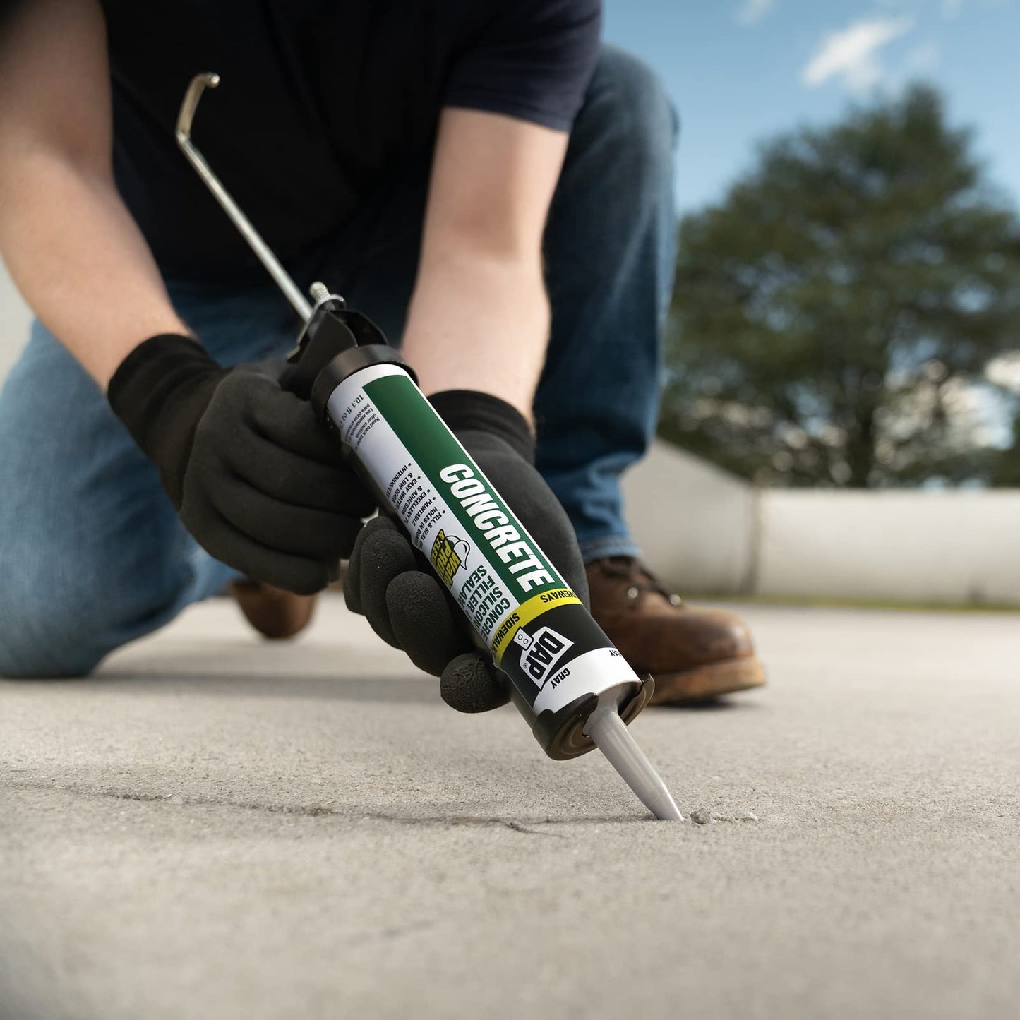 DAP Concrete and Mortar Filler and Sealant, Gray, 10.1 Oz (7079818096)