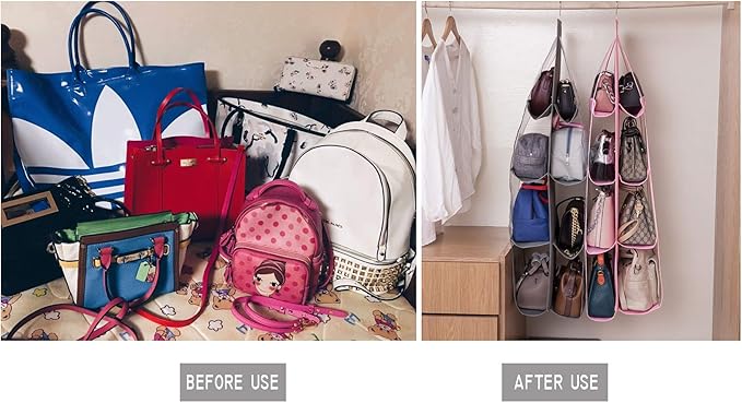 AARAINBOW 1 Pack Hanging Handbag Purse Organizer