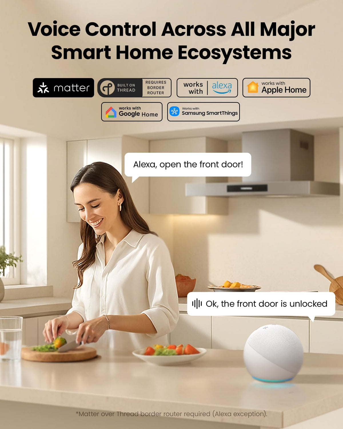 Lockin Veno Palm Vein Smart Lock with Built-in Wi-Fi, 7-Month Battery, Matter Compatible, Palm Vein & Fingerprint Unlock, Keyless Entry, App Control, Auto-Lock, PIN Code, ANSI Grade 2, IP65 Waterproof