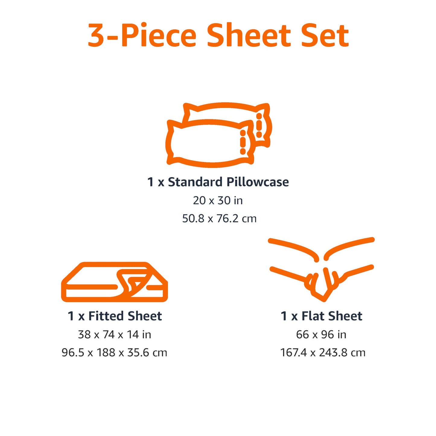 Amazon Basics Kid's Soft Easy-Wash Lightweight Microfiber 3-Piece Sheet Set with 1 Standard Pillowcase, 1 Flat Sheet, 1 Fitted Sheet, Twin, Green Stripes