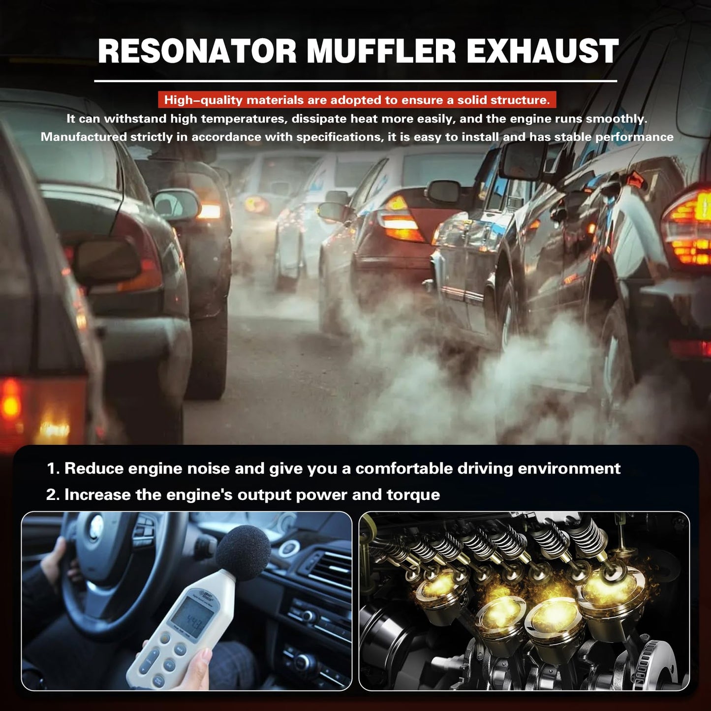 ZHRUIHAN 409 Stainless Steel Rear Exhaust Muffler Compatible for 2006-2011 Civic 1.8L and 2006-2011 Civic Hybrid Sedan 1.3L-Including Gasket and Bolt kit,Repklace OE :604120 EPA