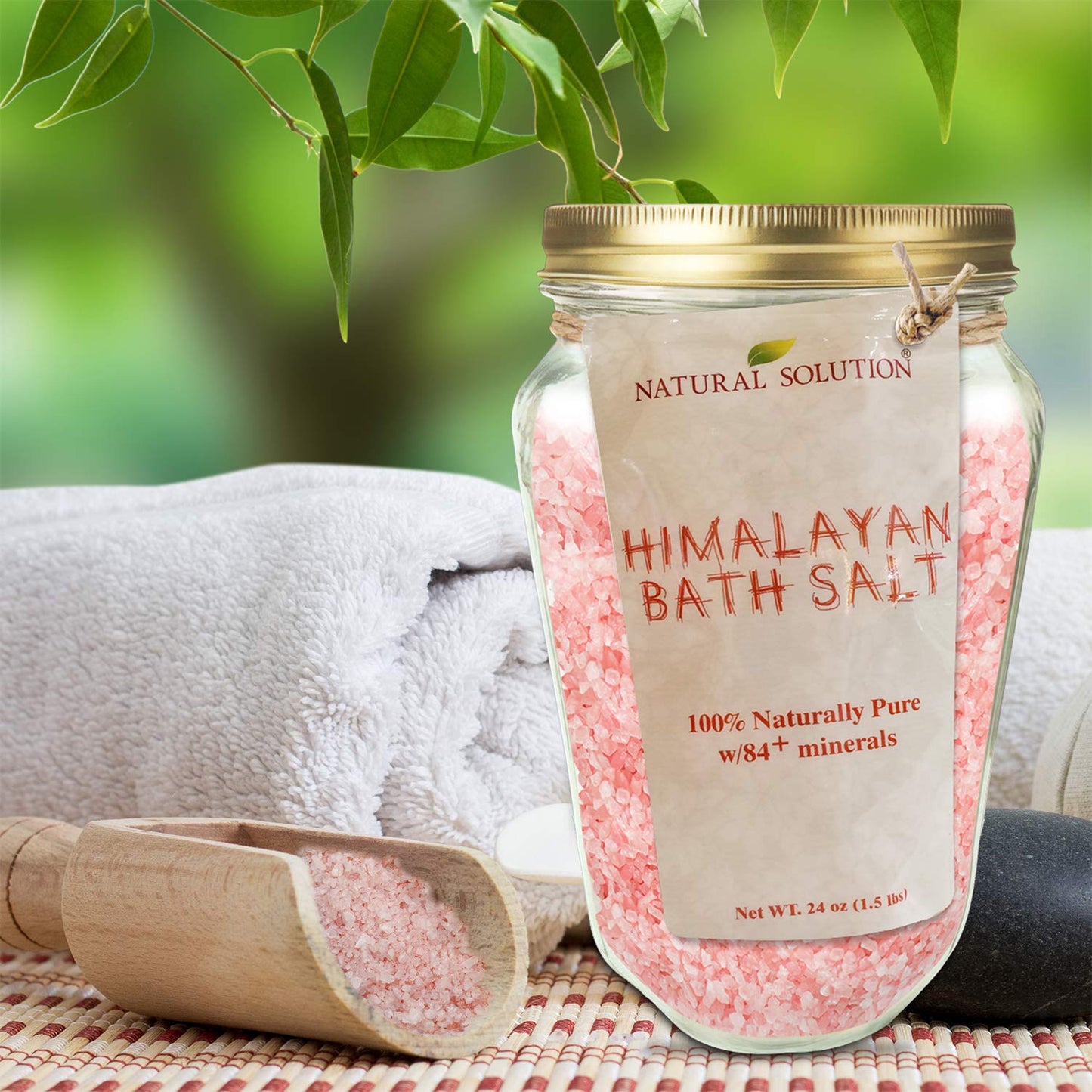 Natural Solution Himalayan Bath Salt Bag,Soften & Moisturize Your Skin,Bath for Therapy - 1 lbs