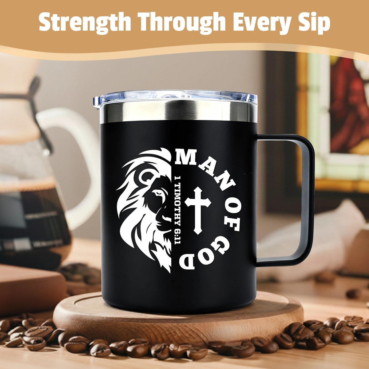Christian Gifts for Men Faith Based Spiritual Stuff Religious Basket Catholic Present Baptism Gifts Pastor Appreciation Gift Set Christian Accessories for Men with Bible Verse Keychain Mug Socks