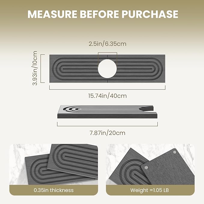 Premium Diatomite Stone Drying Mat