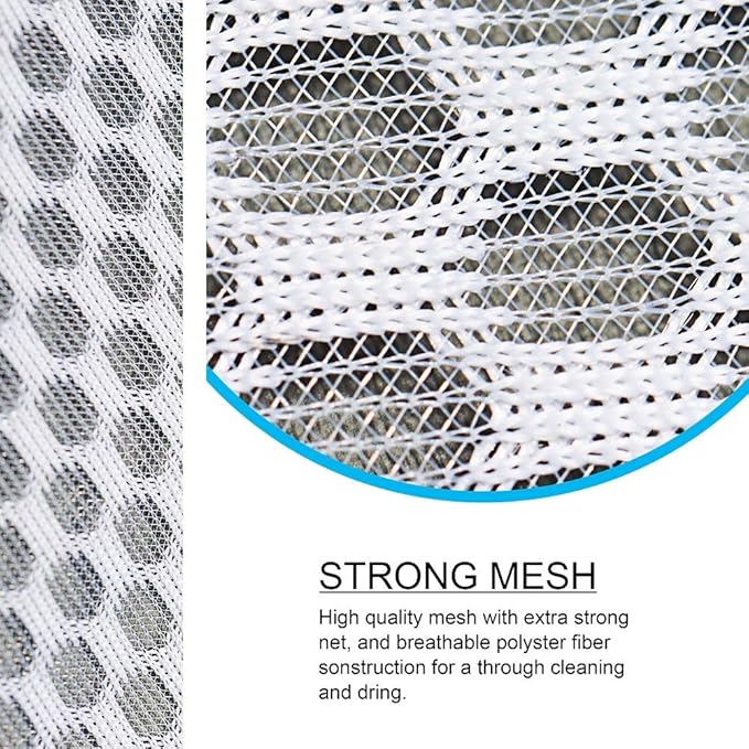 TENRAI Laundry Bag Mesh Wash Bag,Use YKK Zipper,Tote Bag Bathroom Hanging