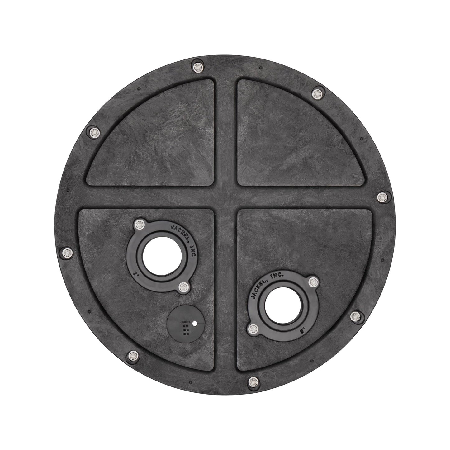 JACKEL Sewage Pump System, 1/2 HP, 108 GPM, 2" Discharge, Tethered Float Switch, 30 Gallon Basin, Gas Tight Cover