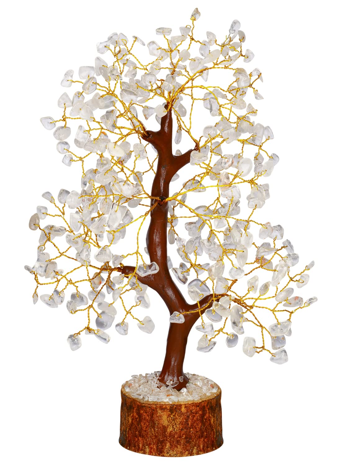 NARIBABU Clear Quartz Crystal Tree, Healing Crystals Gem Tree, Gifts for Women, Feng Shui Tree of Life Bedroom Decor, Birthday Gifts for Mum, Decorative Home Accessories, Positivity Gifts