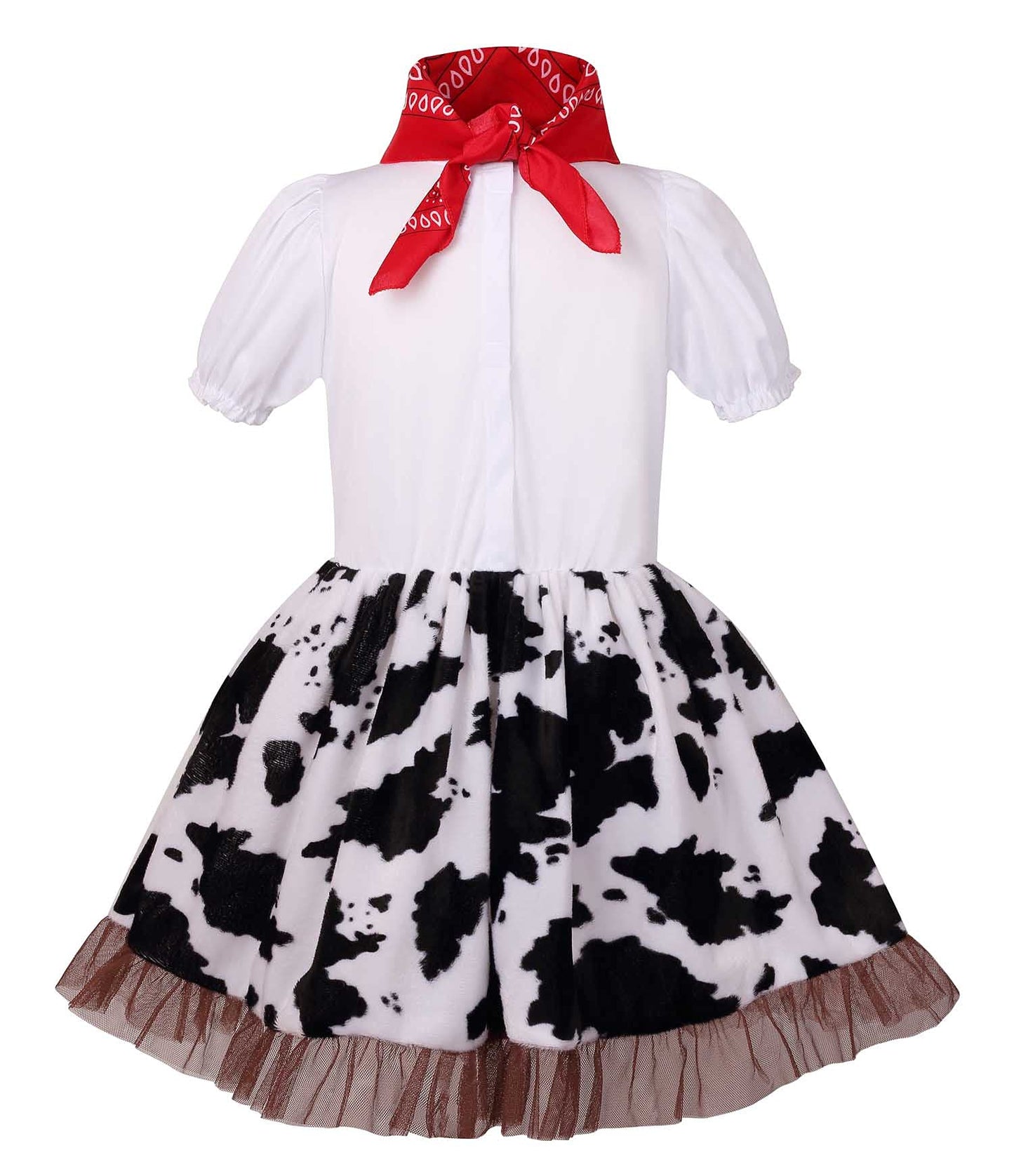 LMYOVE Cowgirl Halloween Costume for girls, Role Play Party Dress Up Outfit for Kids (Small, Blue)