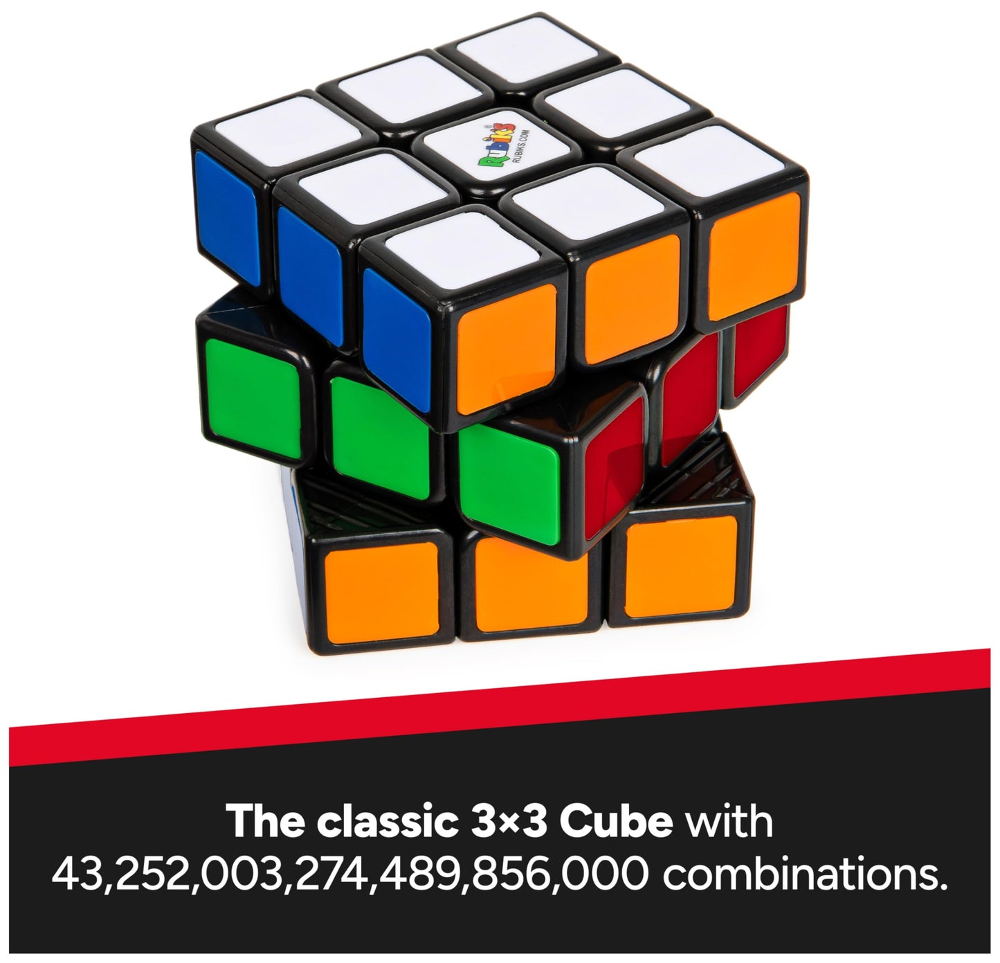 Rubik’s Cube, The Original 3x3 Colour-Matching Puzzle, Classic Problem-Solving Cube