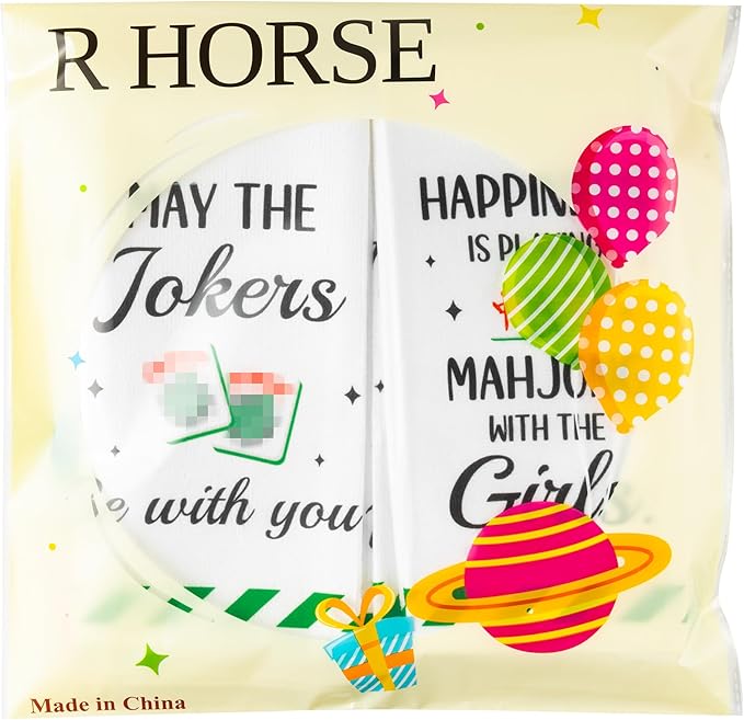 R HORSE Mahjong Kitchen Dish Towel