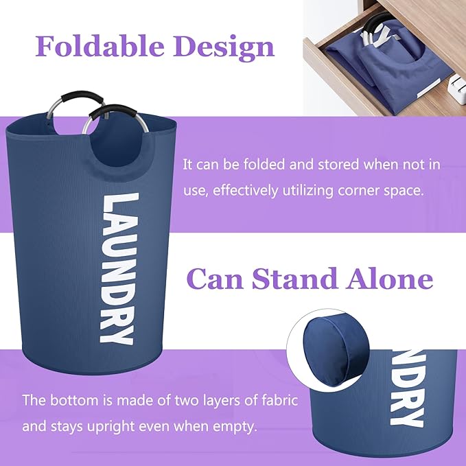 125L Collapsible Laundry Basket